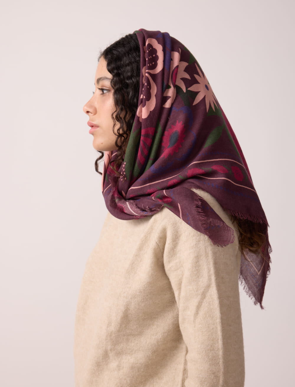 Foulard Femme GFM – Imprimé Tournesol Multicolore – Grande Écharpe 178x66 Cm – Douce Et Légère – Cadeau Noël
