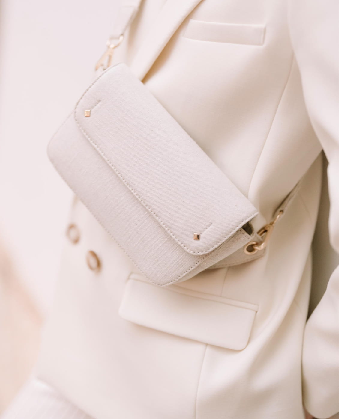 Sac Banane / Bandoulière En Cuir Noir Pour Femme - Petit Modèle Neuf