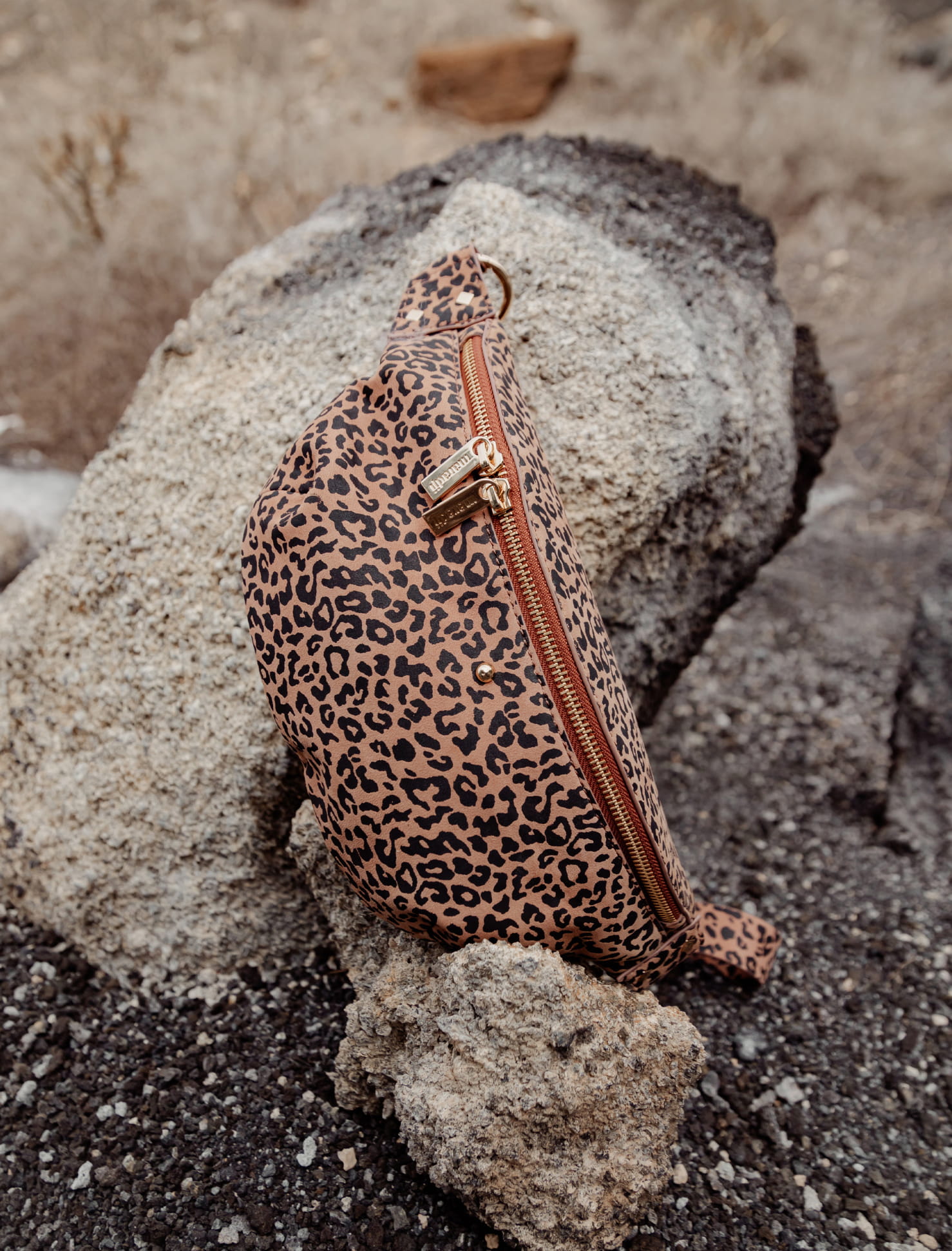 Leopard Print Leather Woman's Purse - Nicole Model