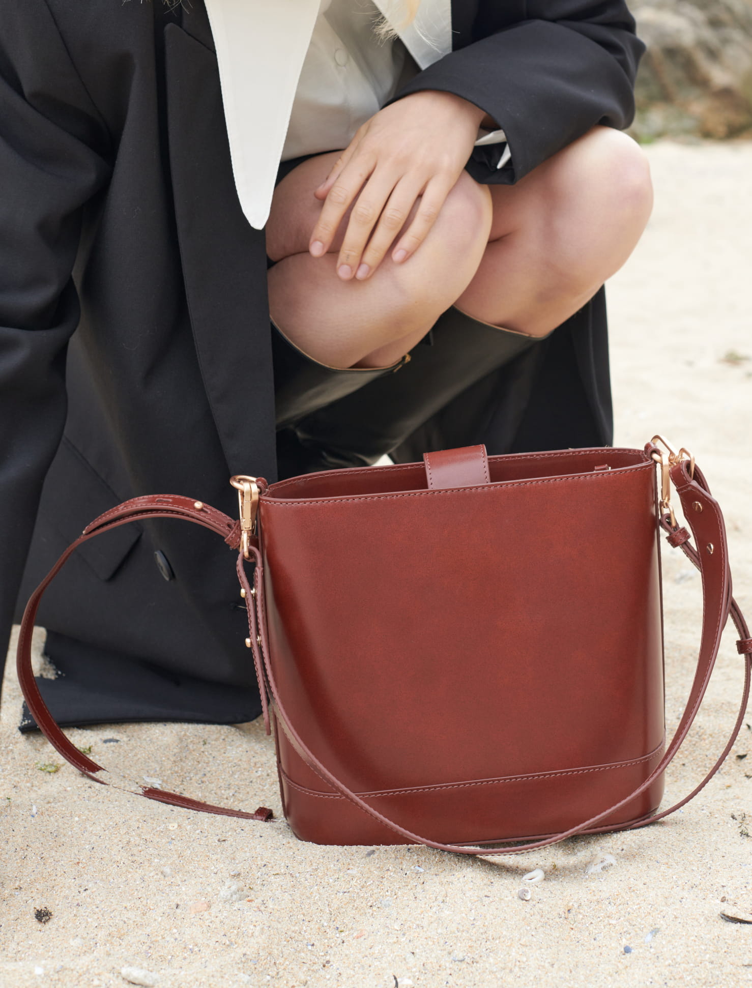 Sacoche Maradji Modèle Joey En Cuir Marron – Neuve Avec étiquettes – Femme