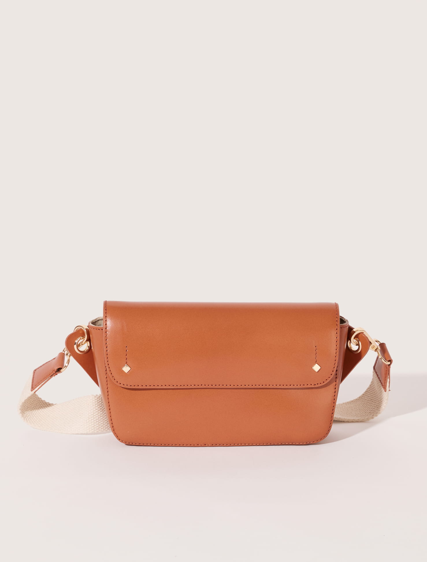 Sac Banane en Cuir Camel Recycle pour Femme Modele Emilie
