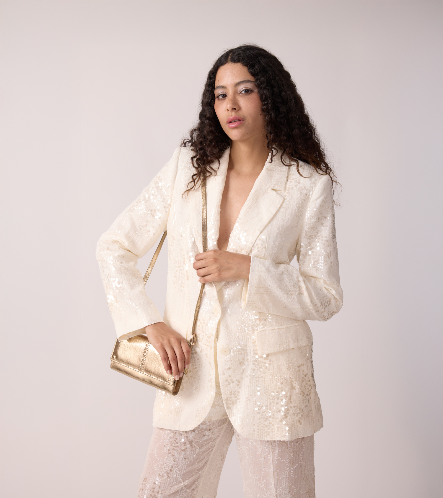 party outfits gold handbag