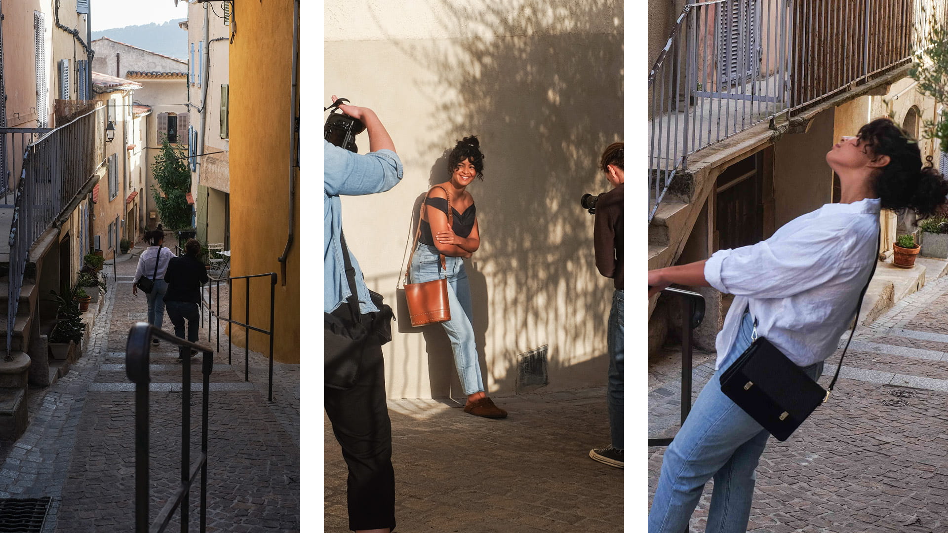 shooting sac à main village sud france