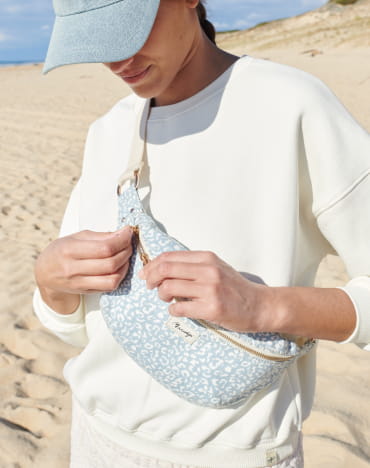 Nicole Leopard Blue Sky