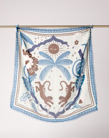 Tiger in the Palmeraie Storm Blue