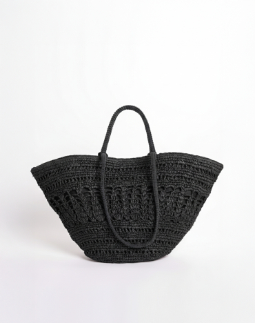 Albertine Raphia Black