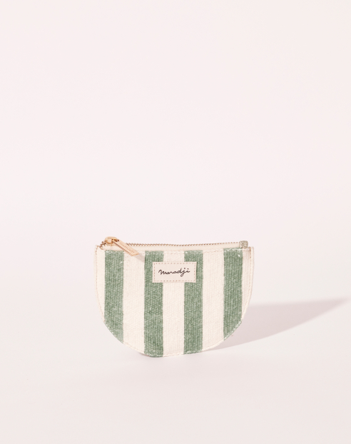 Simone Khaki Striped