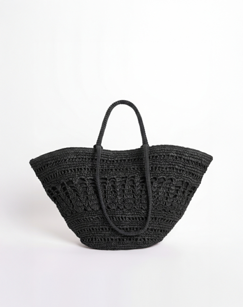 Albertine Raphia Black