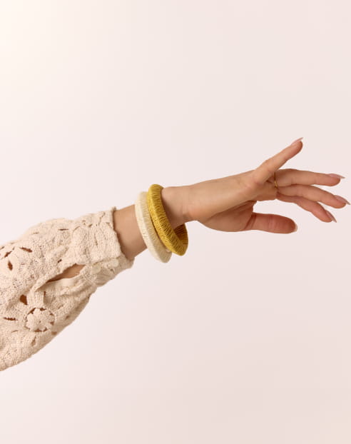 Marla Ochre and Ecru