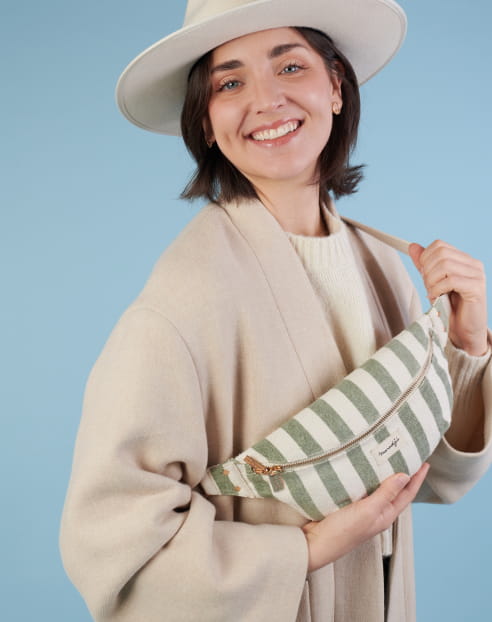 Nicole Striped Khaki