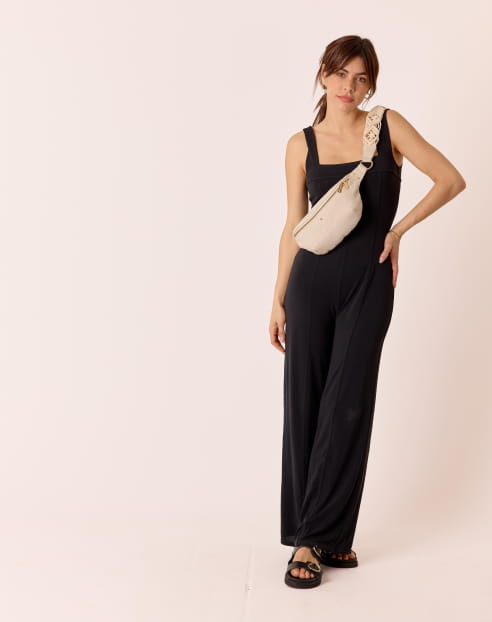 Nicole Linen Banana Bag