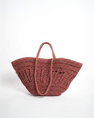 Paniers en Raphia Terracotta pour l'Été - Modèle Albertine