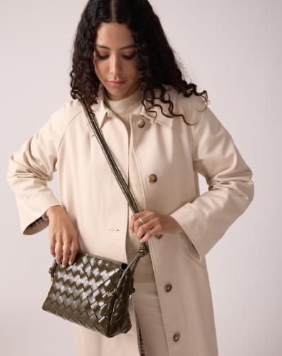 Sac à Main Kaki pour Femme - Modèle Georgia 