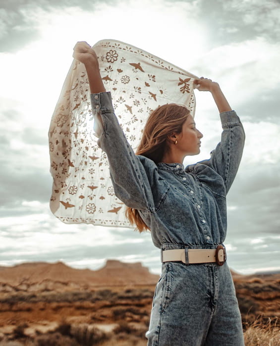 lookbook foulard désert