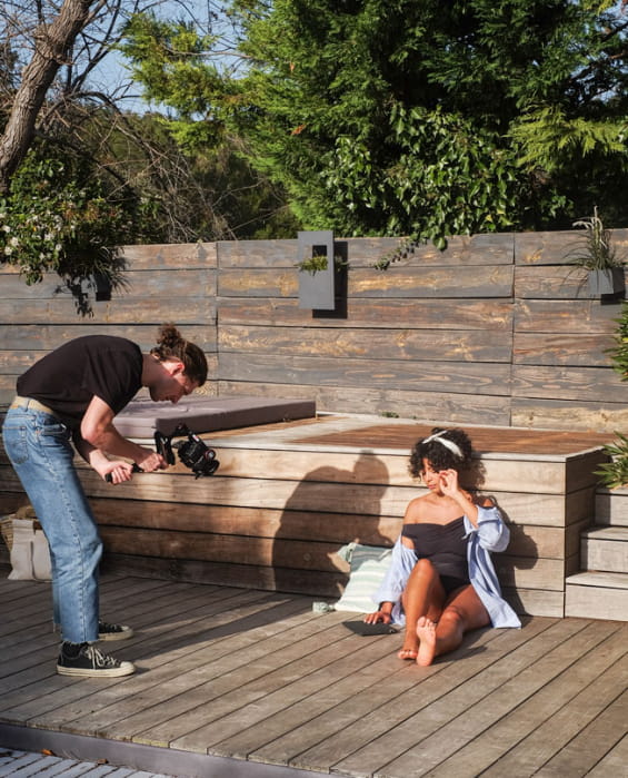shooting piscine accessoires femme