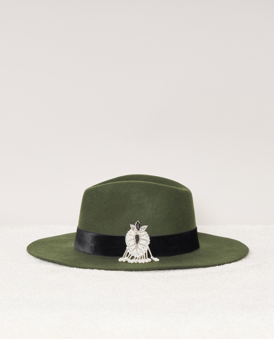 Victor Khaki Velvet Braids and Patch