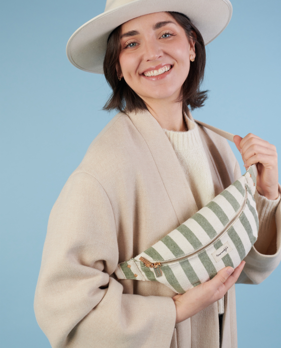 Nicole Striped Khaki