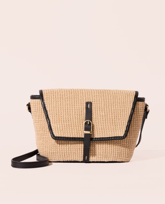 Women's Woven Jute Handbag