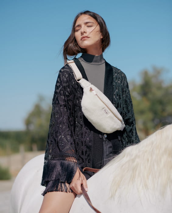 sac banane en sherpa pour femme