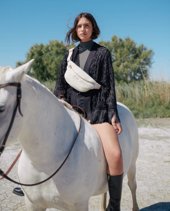 sac banane en sherpa pour femme