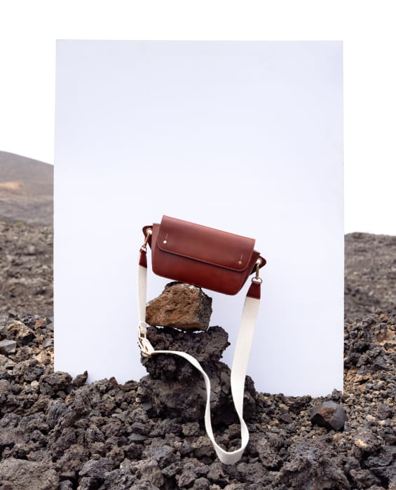 chic cognac leather fanny pack for women