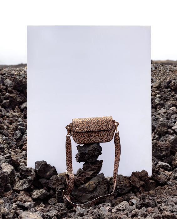 sac banane chic en cuir léopard pour femme