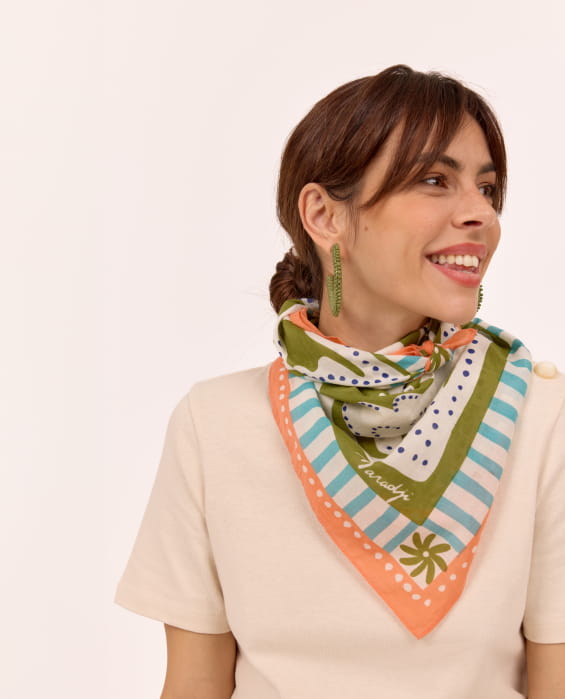 Raffia earrings for women