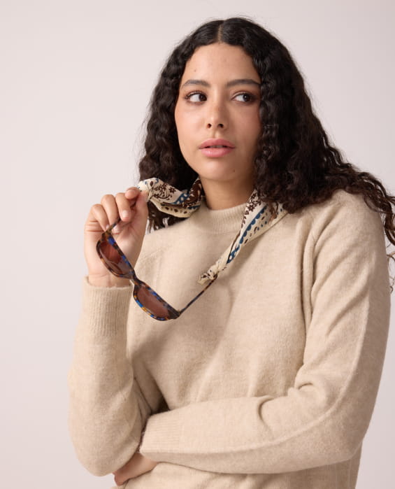 brown bohemian scarves for women