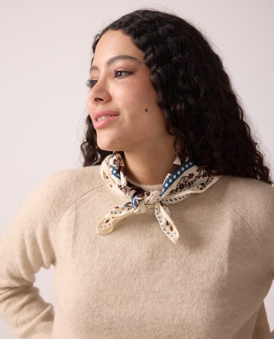 brown bohemian scarves for women