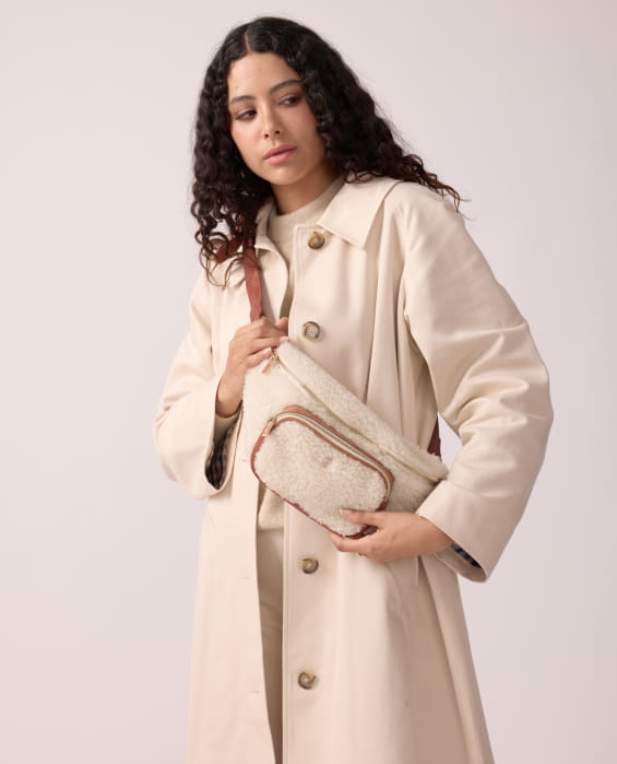 sac banane en sherpa pour femme