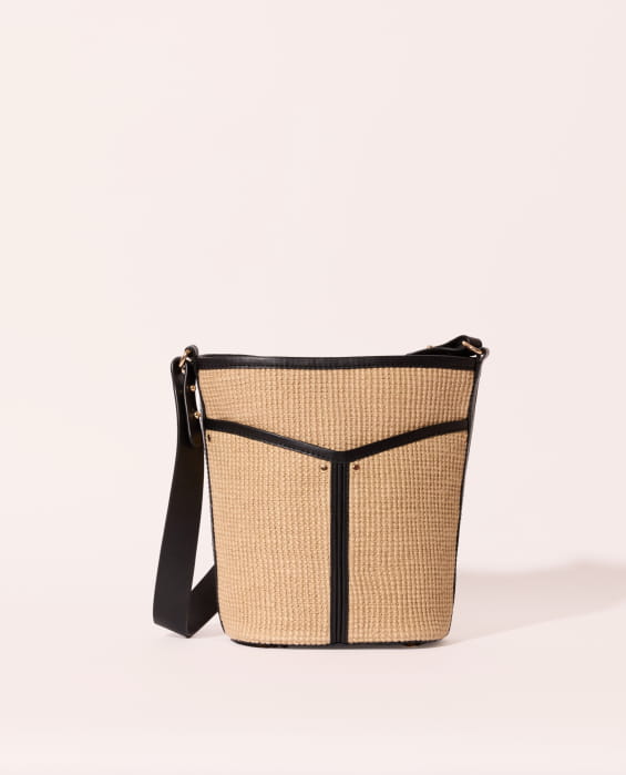 sac en jute tressé naturel pour femme