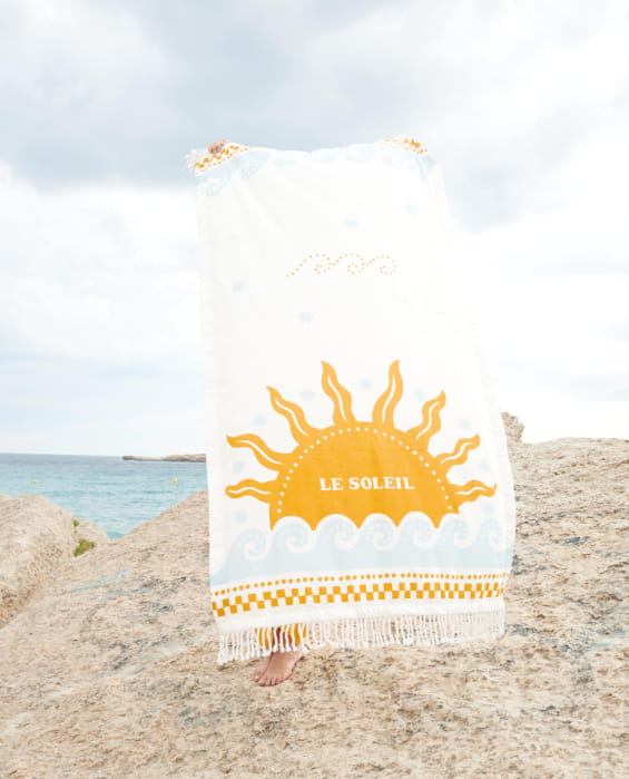 Colorful beach fouta