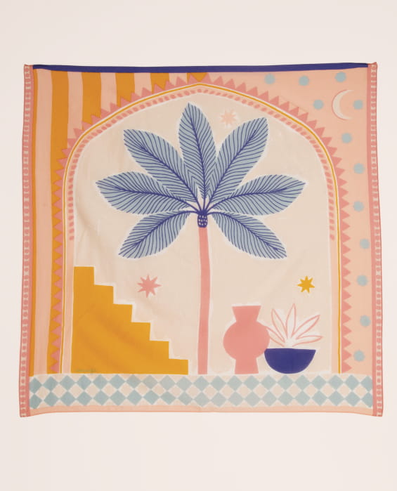 Colorful cotton scarf for women