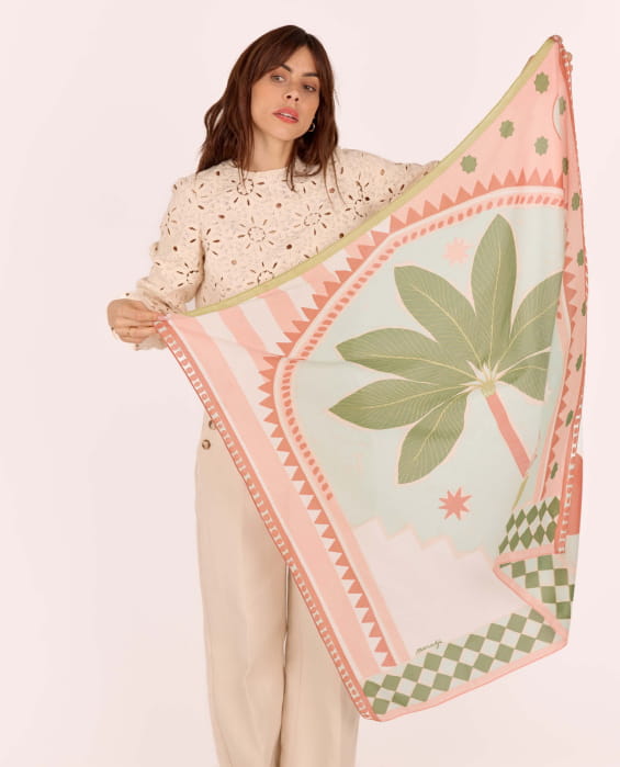 Colorful cotton scarf for women