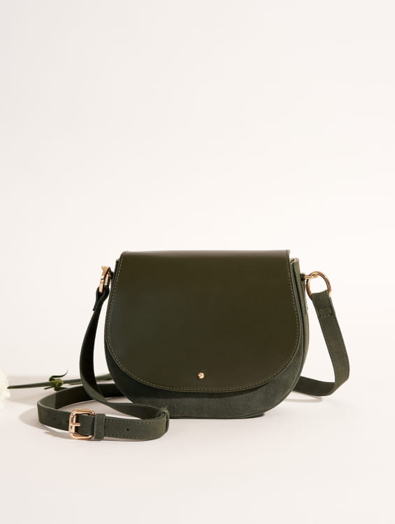 women's green leather bag