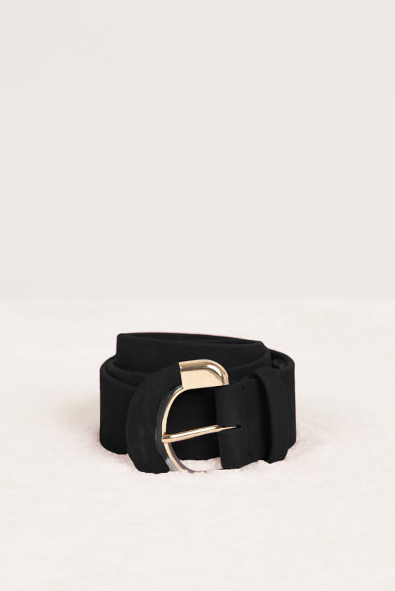 ceinture noir en cuir pour femme