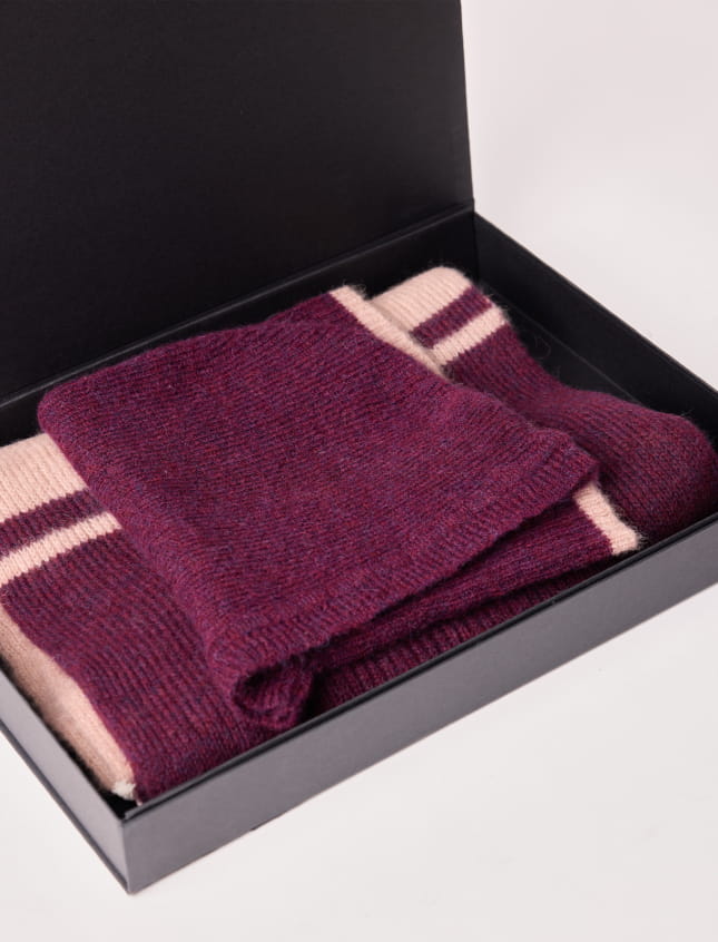 Christmas Gift Set - Fig Scarf and Balaclava