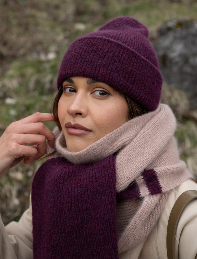 Scarf Frost Mocha & Fig