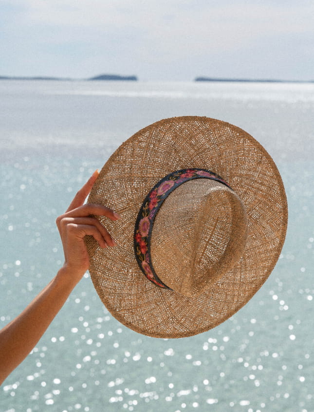 Sombrero Fleurs Lavande