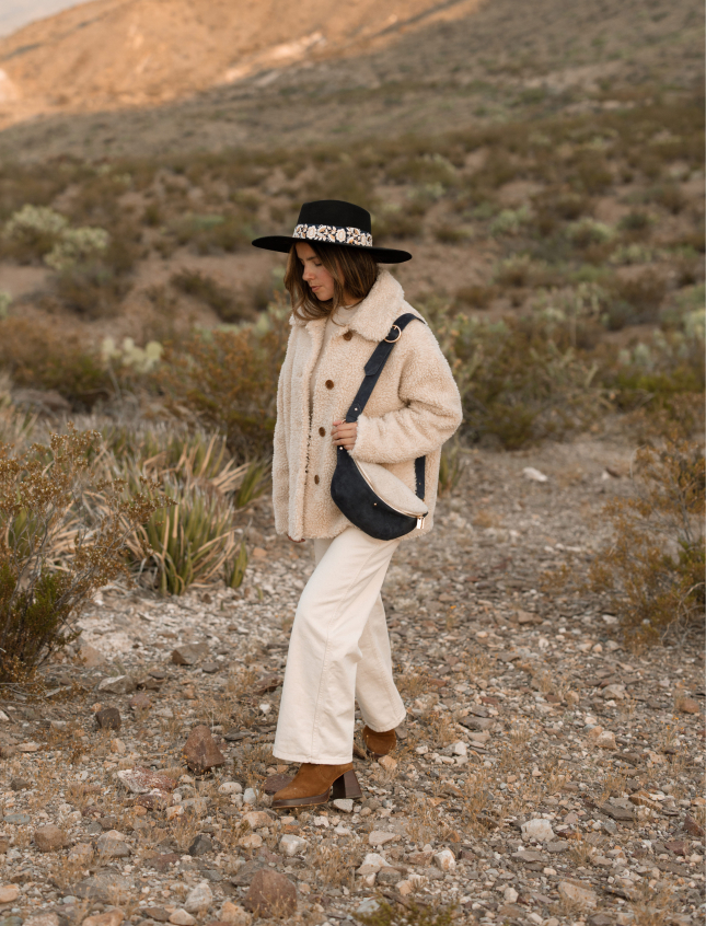 Nicole Sherpa Blue Marine