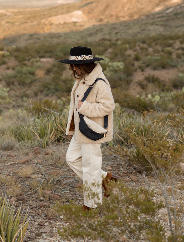 Nicole Sherpa Blue Marine