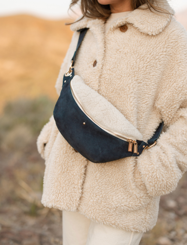 Nicole Sherpa Blue Marine