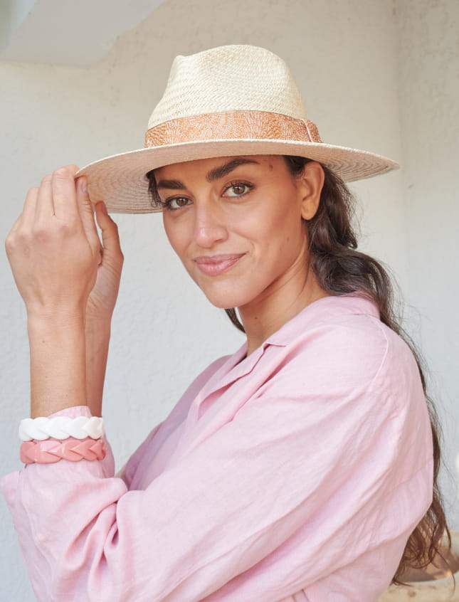 Rosalie Embroidered Copper Rose