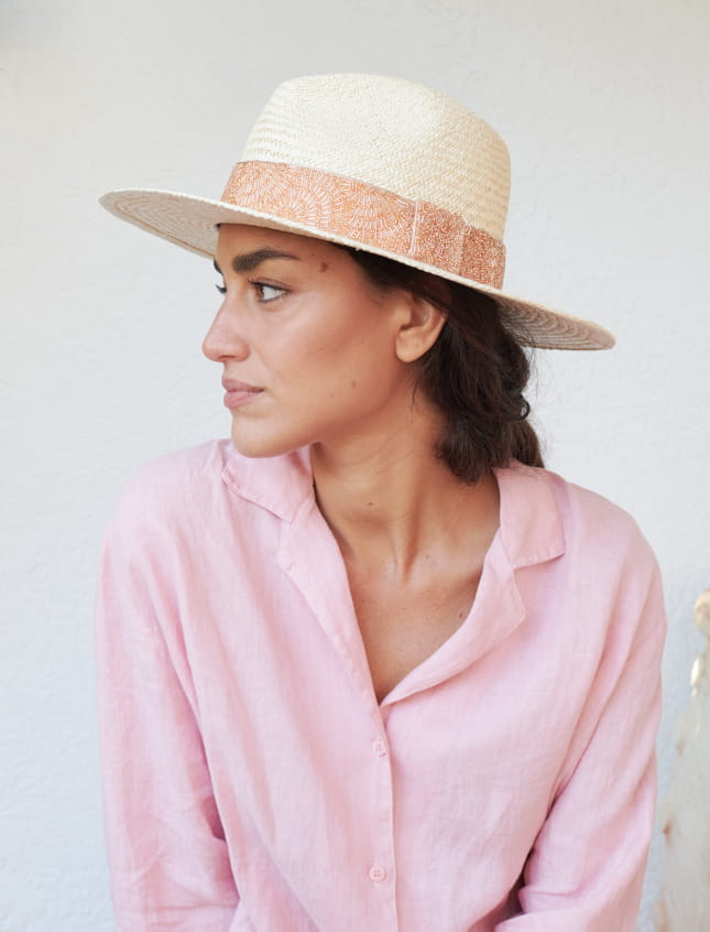 Rosalie Embroidered Copper Rose