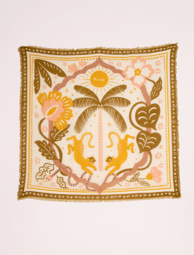 Tiger in the Palmeraie Bronze