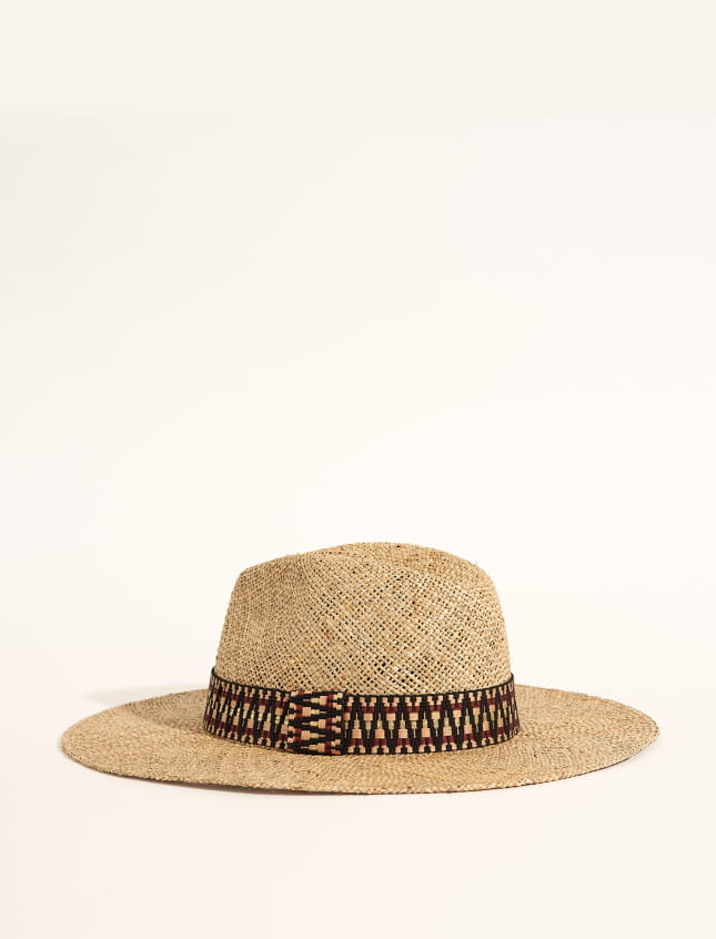 Sombrero Galon Coton Bordeaux