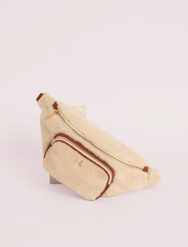 Nicoletta Cognac Sherpa