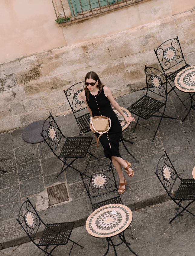 Small Marlon Ocre & Raphia