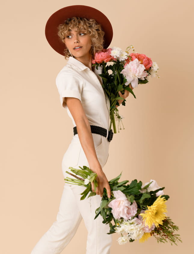 Victor Embroidered Rust