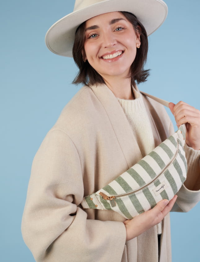 Nicole Striped Khaki